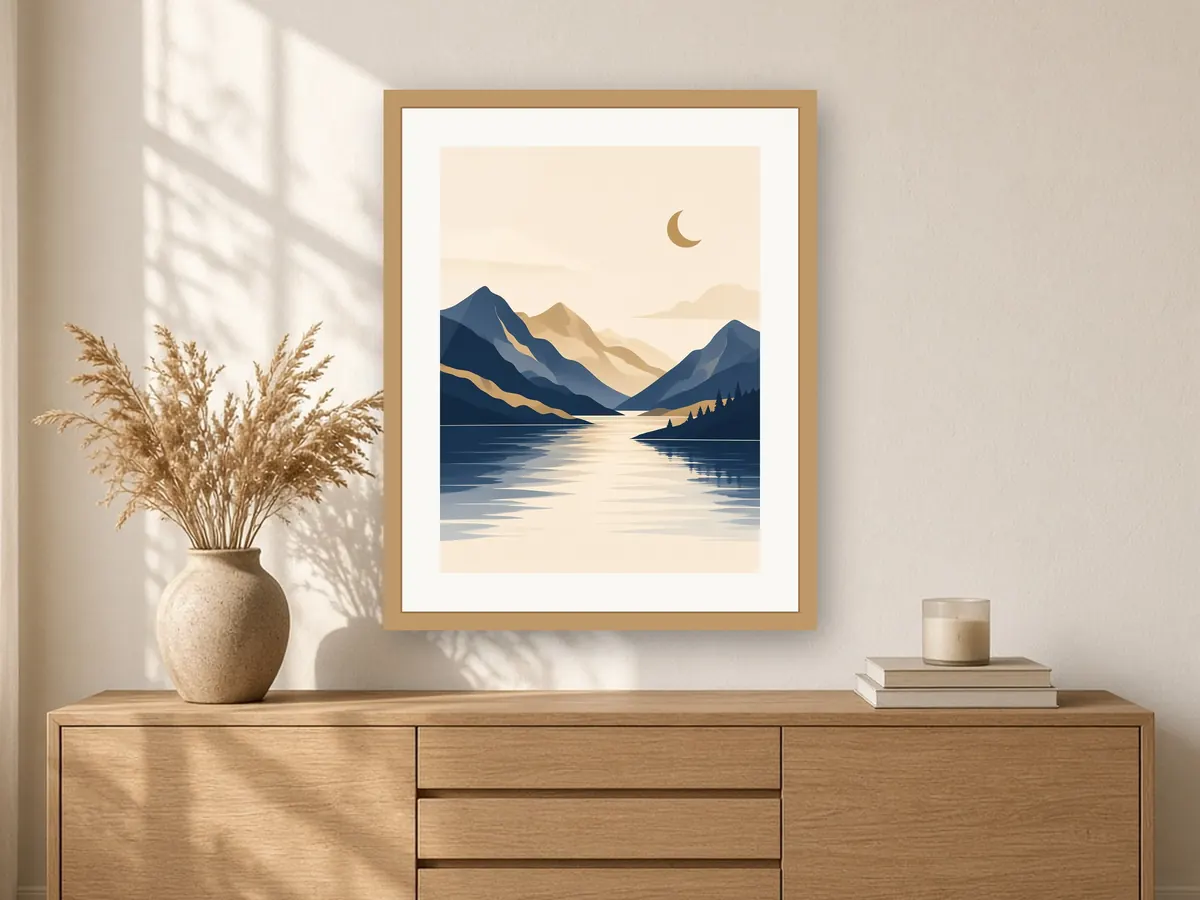Moonlit Fjord Poster – preview