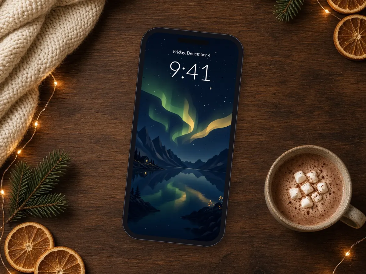 Aurora Fjord Wallpaper – preview